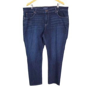 Lucky Brand Womens Ginger Skinny Jeans Size 20W Blue Stretch High Rise Denim